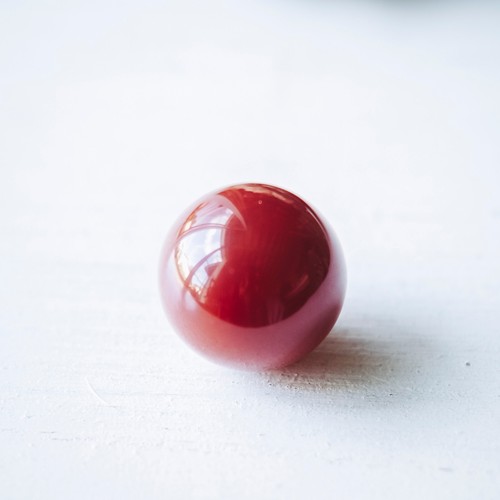 Boule agate rouge 16mm - agate, pierre