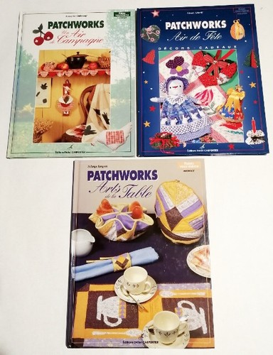 Lot livres patchworks - 3, arts
