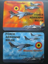 2 STICKER STICKERS DASSAULT AVIATION ALPHA JET FORCE AERIENNE BELGE