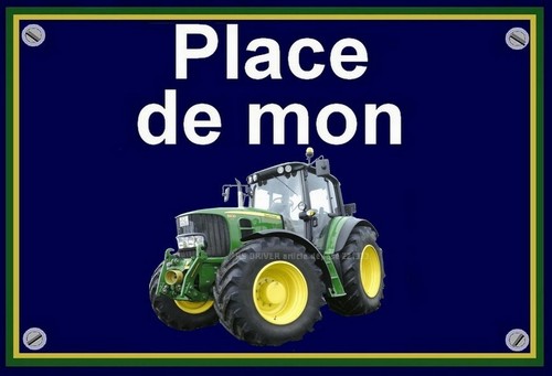 Plaque place mon - ", tracteur