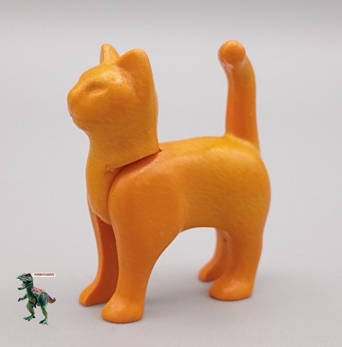 Playmobil chat orange bateau - chat, orange-bateau
