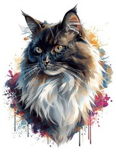 Photo A4 Bicolor Maine Coon