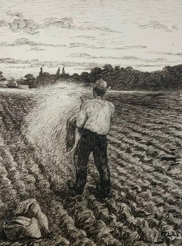 Encre antique ancien - encre, dessin