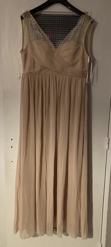 Robe soirée longue saumon - de,