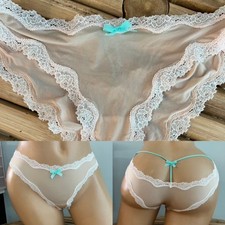 VINTAGE VICTORIAS SECRET CHEEKINI CULOTTE COQUINE PANTIES sz S/P