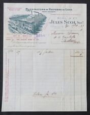 Invoice 1929 CROIX Children's Luxury Car SCOL Tricycle Illustrated Head 122