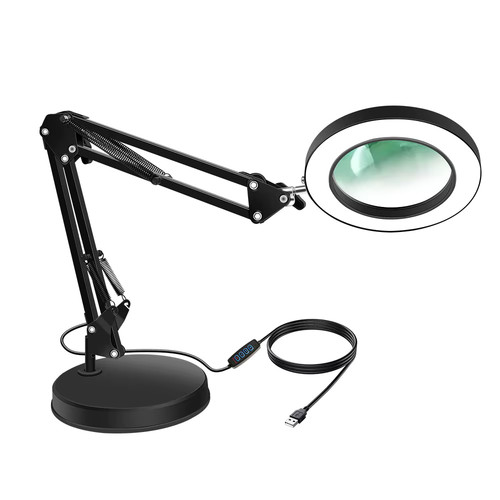 Lampe loupe bureau 10x led - loupe,