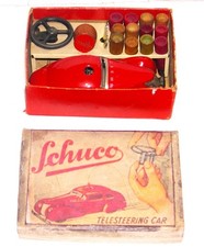 Schuco vintage Telesteering 3000 red racer car 1938 boxed. G@@D!