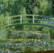 Claude Monet, Water Lillies & Japanese Bridge Giverny, A1 Poster