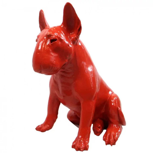 Statue chien bull terrier