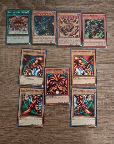 Lot de 9 cartes - yu-gi-oh,
