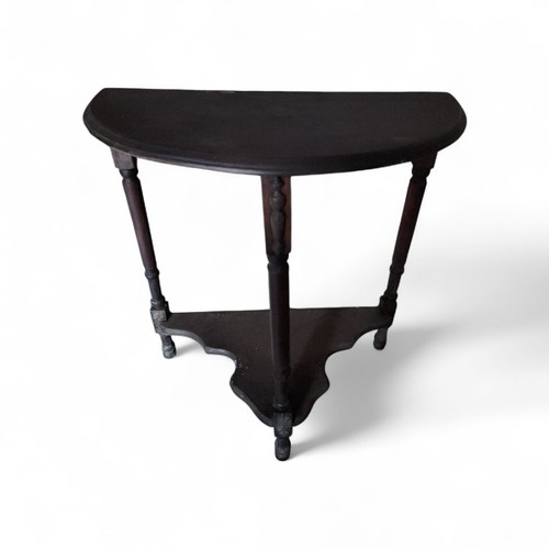 Antique demi lune console - antique,