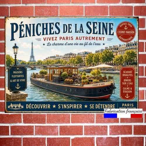 Plaque aluminium vintage les - plaque,