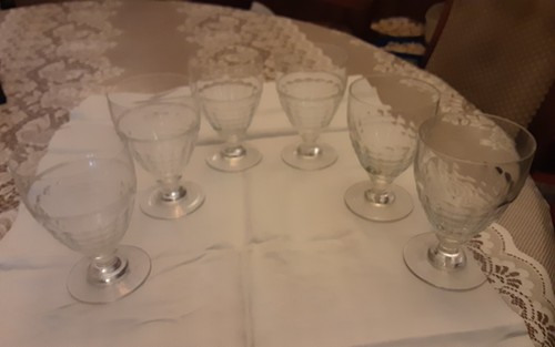 Verres eau cristal - 6,