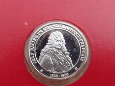 SUPERBE MINI- MÉDAILLE ARGENT  925 "HISTOIRE FRANCE " FRANKLIN-ANNEE 80 - N°52