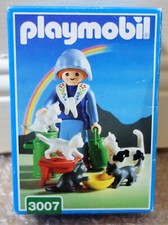 2001 Geobra Playmobil System 3007 Fermière Famille de Chats Neuf Scéllé