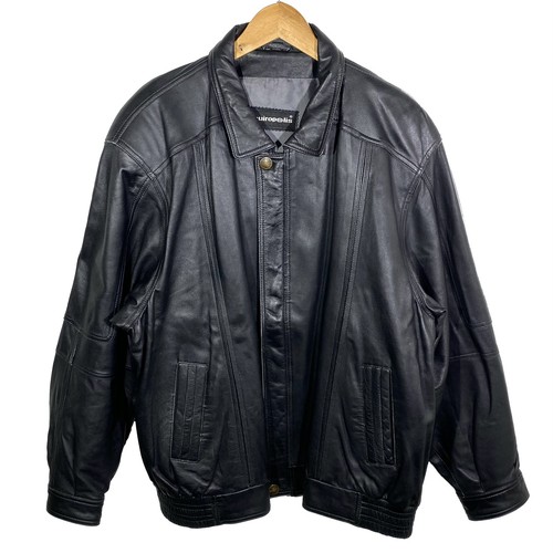 Veste blouson cuir noir - blouson, en