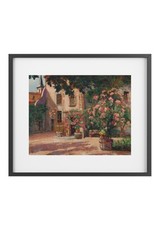 FRENCH COURTYARD VICTOR CHARRETON FRAMED POSTER FRAMED POSTER