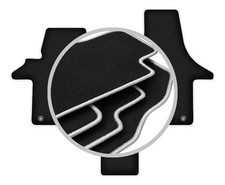 Tapis de sol en Velours noir