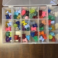 Lot of 63 Random Gogos Crazy Bones CLASSIC/VINTAGE And Case