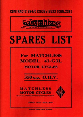 Matchless g3l pièces - g3l, 41
