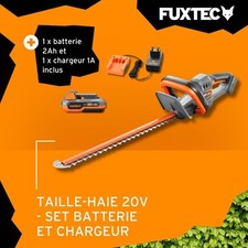 Taille-haies à batterie 20V FUXTEC FX-E1HS20 - Set batterie 2Ah/chargeur 1A