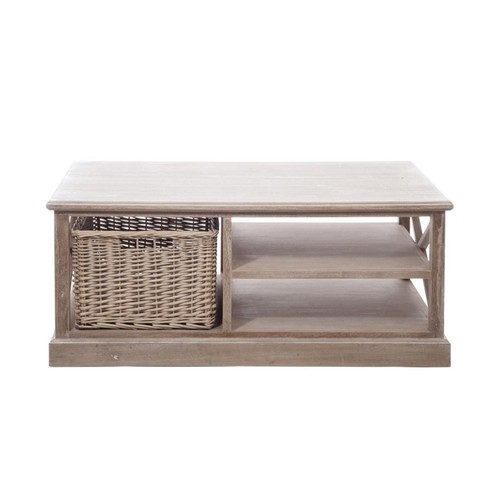 Table basse panier - basse,