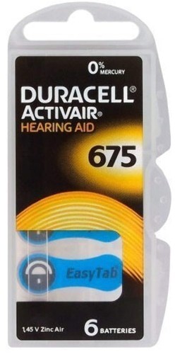 Duracell activair 675 piles - activair,