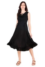 Robe sans manches à volants