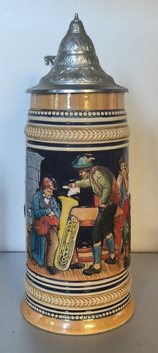 Chope terre cuite décor