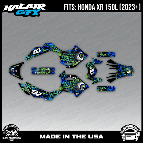 Graphics kit for - honda, xr150l