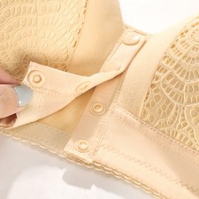 Soutien gorge grande taille boucle devant pour femme coupe fine couleur unie den