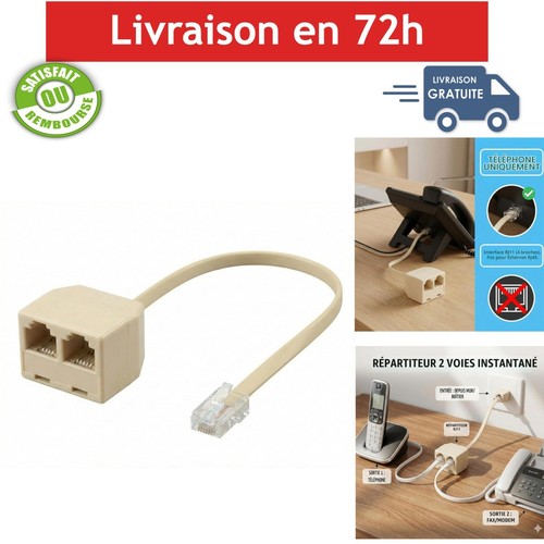 Répartiteur rj11 mâle 2 - rj11, 1