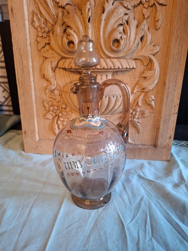 Ancienne carafe emaillee - ancienne, avec