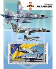 UKRAINE WAR SUKHOI Su-24 / Su-25 / MiG-29 Aircraft MNH Stamp Sheet (2022 Togo)
