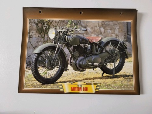 Norton 500 16h 1938 fiche - 1938,