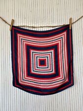 Foulard carré de soie Vintage