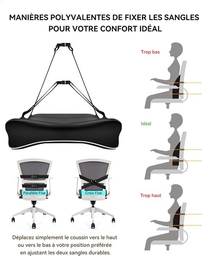 Coussin lombaire ergonomique - coussin,
