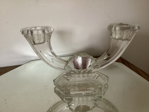 Bougeoir double cristal - bougeoir,,