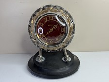 Vintage Majak USSR Mantle Clock – Crystal Glass – Working – 1960-70s Era 7 days