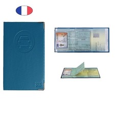 Porte papiers voiture bleu
