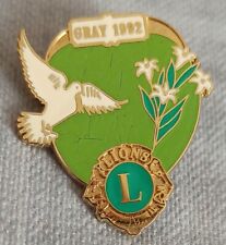 Lions 92 pins. Lily of the Valley, dove. Colombophile 