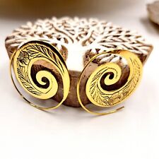 Boucles d'oreilles spirale en