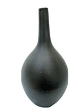 1960 Monogram Modernist Terracotta Soliflor Tapered Neck Bottle 