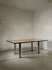1980 KNOLL PASCAL MOURGUE TRES GRANDE TABLE POST-MODERNISTE MEMPHIS 