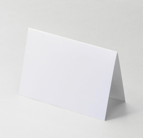 4x6 plain white folding - white,