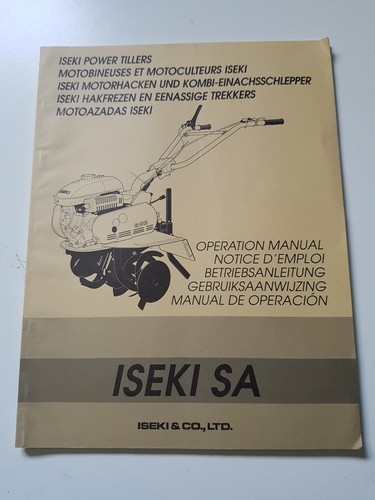 Manuel motoculteur iseki - manuel, de