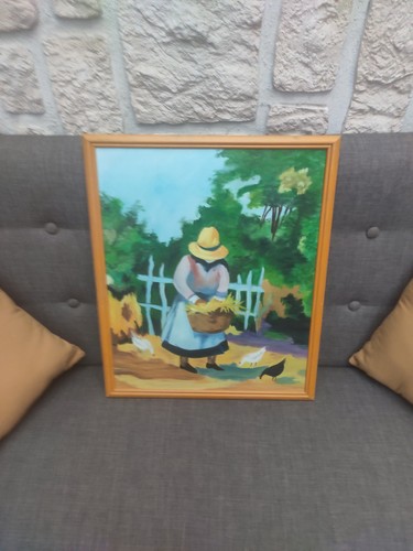 Tableau ancien huile sur - huile, toile