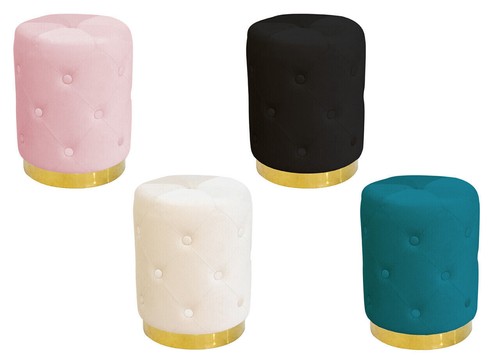 Pouf salon pièce rond - pouf,