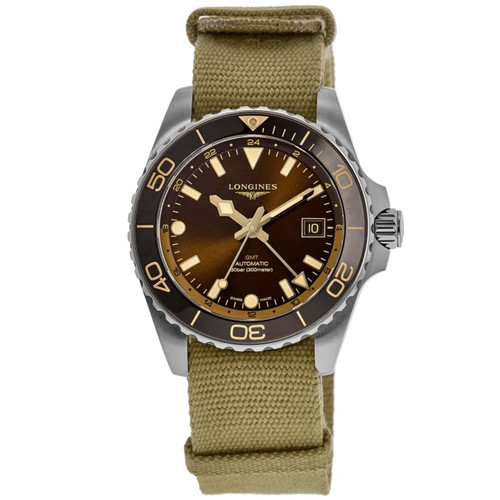 New longines hydroconquest - new, gmt